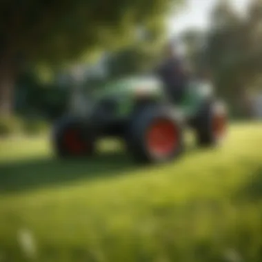 Showcasing Professional Lawn Care Lush green lawn showcasing professional care