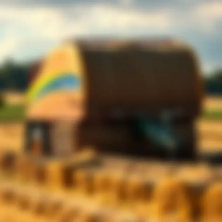 Quality Hay Production with New Holland Square Baler Baled hay produced by New Holland square baler