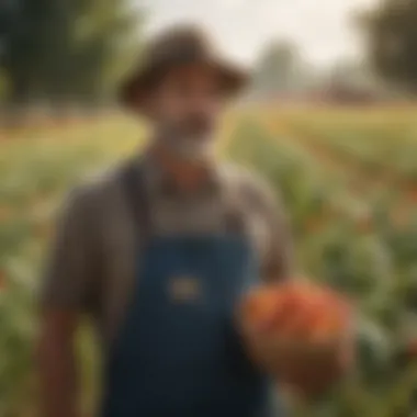 Diversity in Crop Rotation A vibrant field showcasing diverse crop rotation practices
