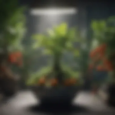 Fruit-Bearing Plants in Hydroponics Lush fruit-bearing plants cultivated hydroponically