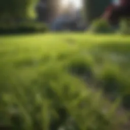 A vibrant lawn showcasing healthy grass growth