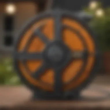 Key Features of Outdoor Extension Cord Reels Close-up of essential features in a cord reel
