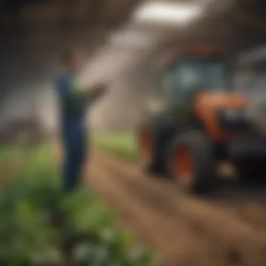 Illustration of Agricultural Safety Protocols Visual representation of safety protocols in agriculture