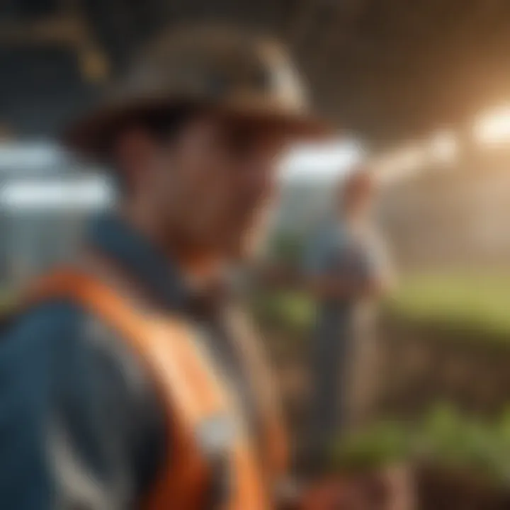 Workers participating in a safety training session