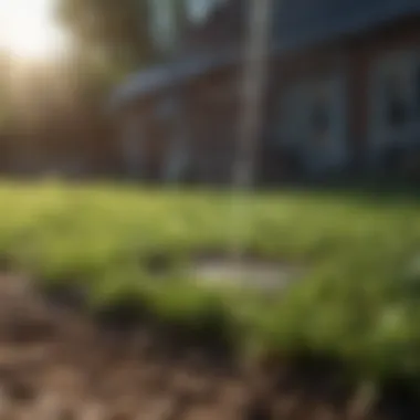 Watering grass seed for optimal growth