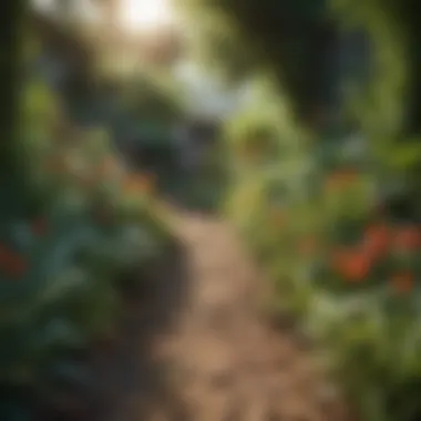 Biodiversity in the Garden: A Natural Pest Management Approach A lush garden incorporating various biodiversity to deter pests