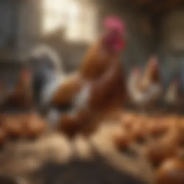 Poultry Adaptability Across Environments Poultry in varying environments illustrating adaptability