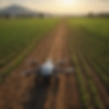 Advanced technology in agriculture with drones and sensors