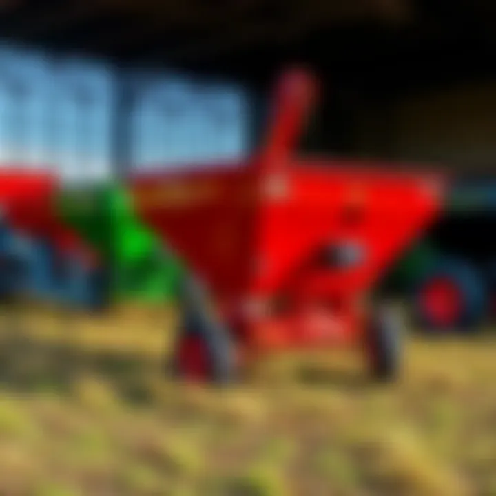 Types of PTO Manure Spreaders Various types of PTO manure spreaders displayed