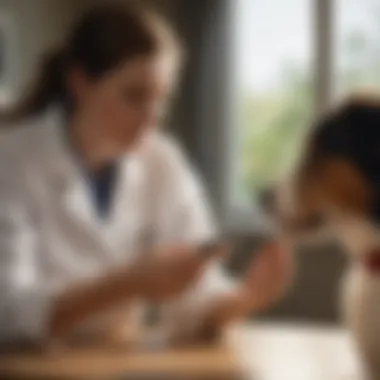 Veterinarian discussing Heartgard with a pet owner