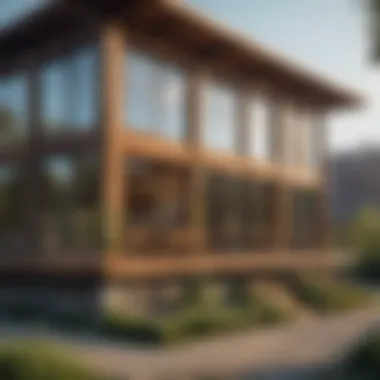 Sustainable Architecture with Rhine Reclaimed Wood A sustainable building constructed with Rhine reclaimed wood
