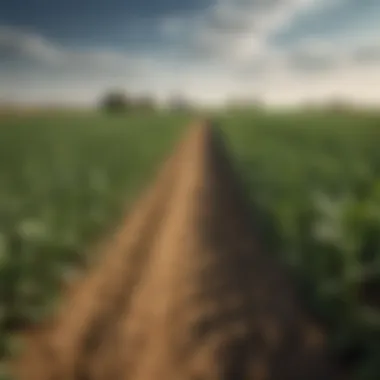 A vibrant agricultural field showcasing diverse crops thriving in a pest-controlled environment