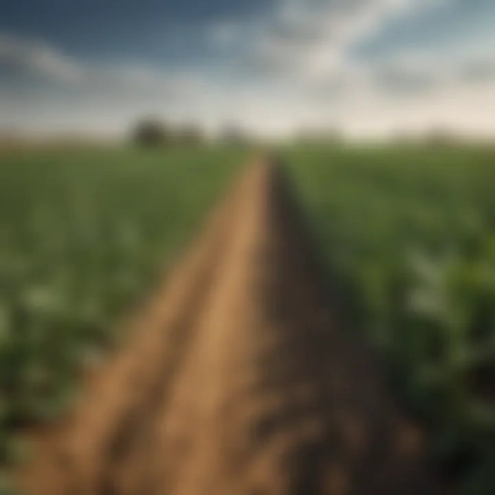 A vibrant agricultural field showcasing diverse crops thriving in a pest-controlled environment