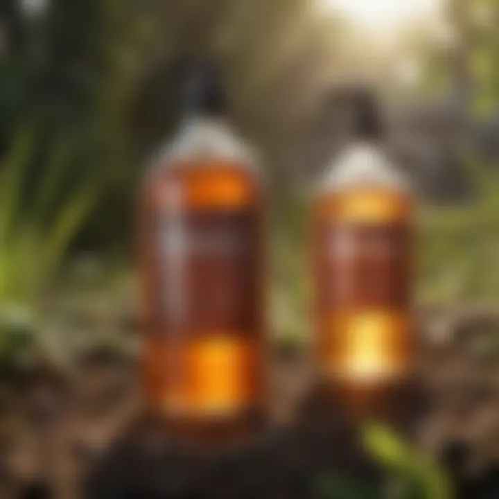 Visual representation of non-toxic chemicals used in safe pest control practices