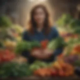 A bountiful harvest showcasing a variety of fresh vegetables