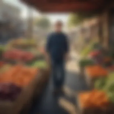 A vibrant farmer's market filled with seasonal produce