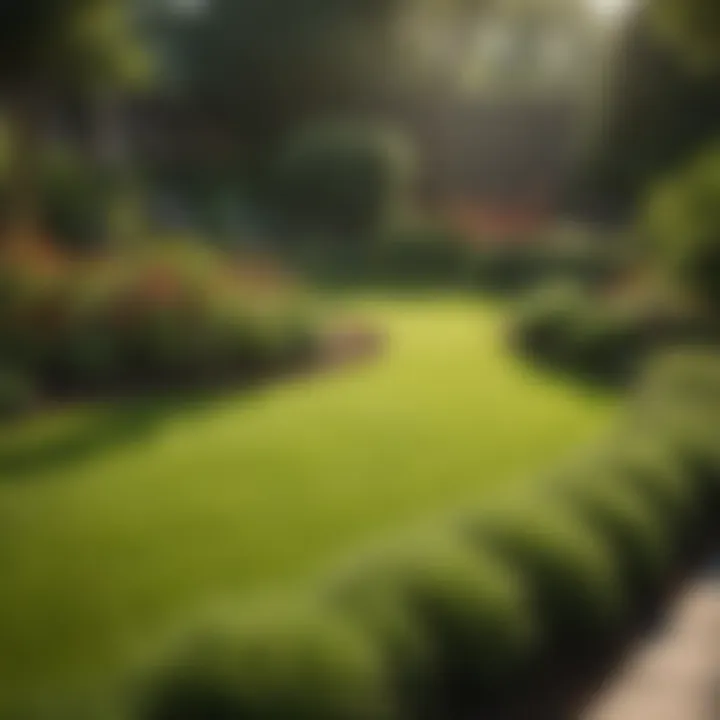A well-maintained sod garden highlighting landscaping techniques.