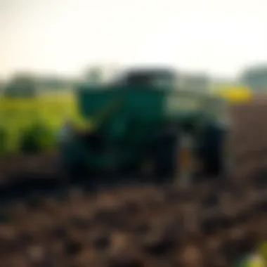 Soil Health Through Manure Spreading Healthy soil enriched by manure spreading