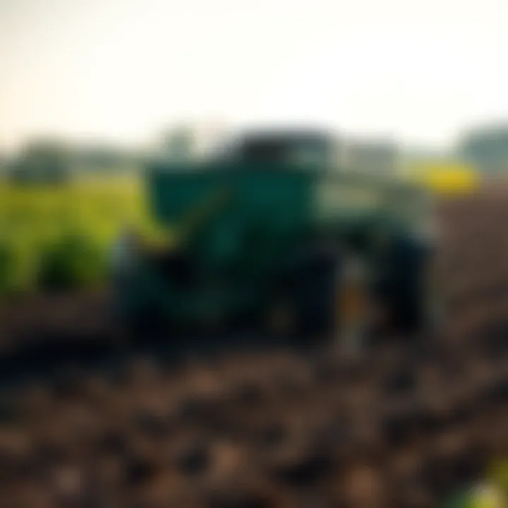Soil Health Through Manure Spreading Healthy soil enriched by manure spreading