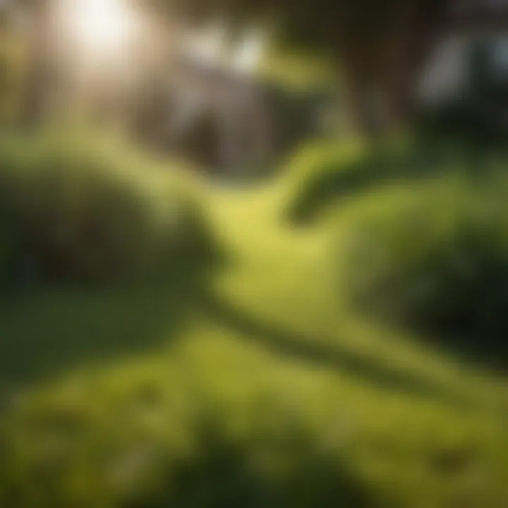 A flourishing lawn of St. Augustine grass under sunlight