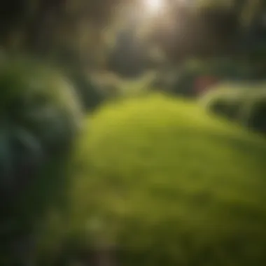 Lush Landscape Featuring St. Augustine Grass Sod Vibrant St. Augustine grass sod in a lush garden