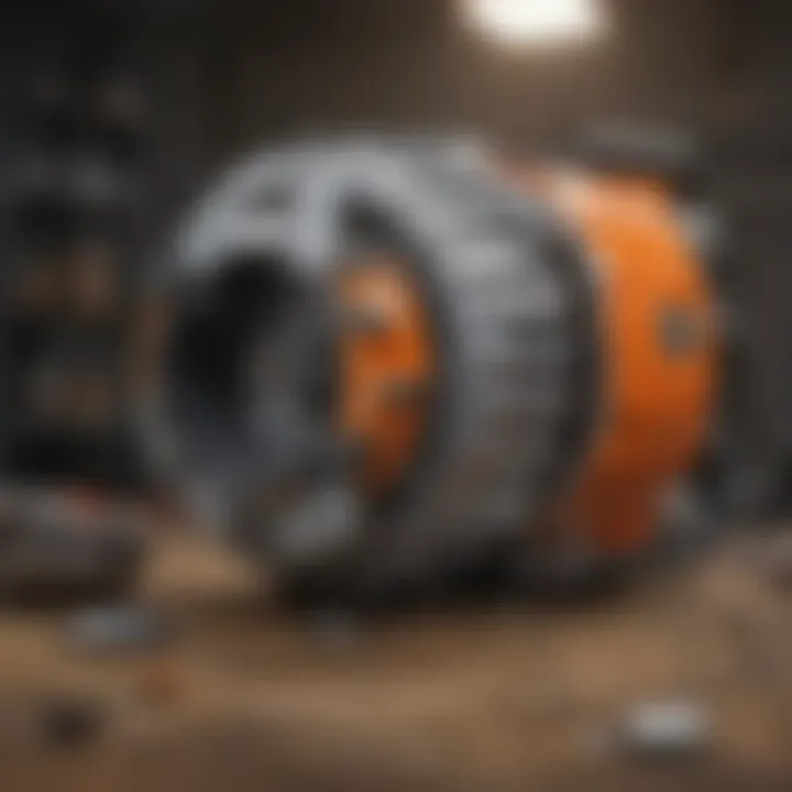 Illustration showcasing the structure of Stihl parts for efficient identification