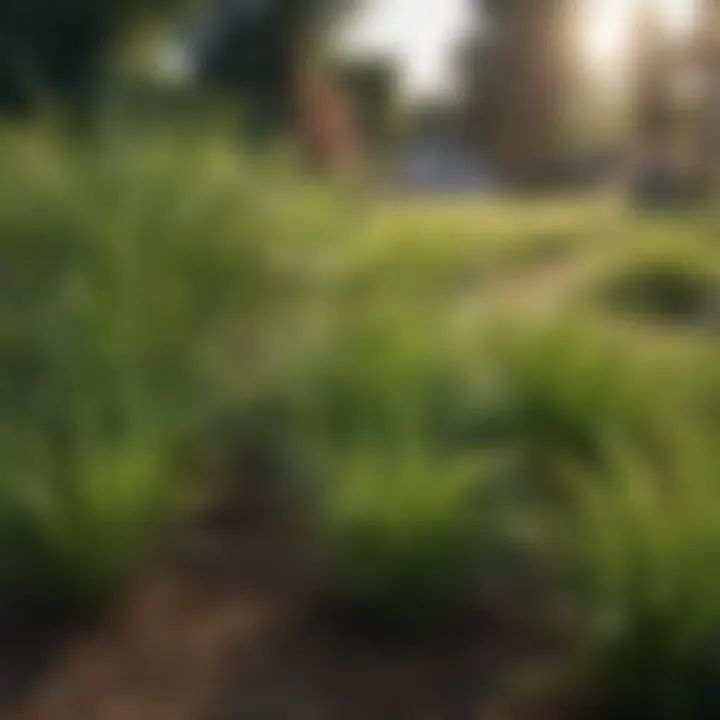 Diverse grass types enhancing lawn aesthetics and resilience