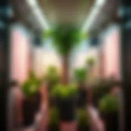 Interior view of the Super Closet Grow Box showcasing plant arrangements