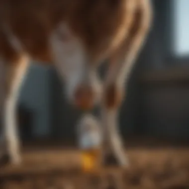 Graph illustrating the growth performance of calves using Sustain III supplements