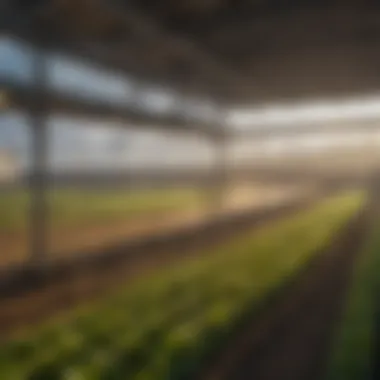 Sustainable Agriculture with Heating Solutions Schematic of sustainable agricultural practices enhanced by heating solutions