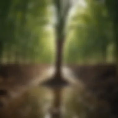 Sustainable Innovations: Deep Root Watering in Modern Agriculture Visual representation of sustainable farming practices enhanced by deep root watering