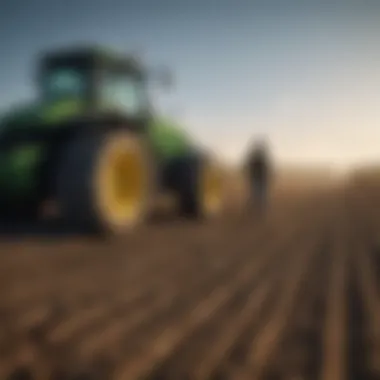 A farmer utilizing Sydenstricker products in a sustainable farming practice