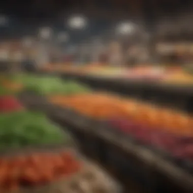 Market dynamics illustrated with graphs and charts reflecting agricultural trends.