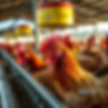 Efficiency of Feeding Systems Poultry Feeding System in Action
