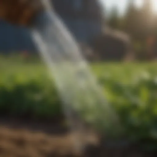 Innovative hose nozzle designed for heated water application in agriculture