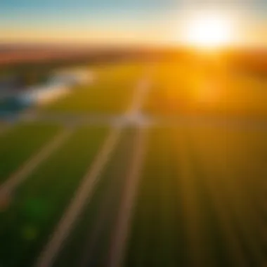 Aerial Perspective of Logansport's Farming Landscape Aerial view of Logansport's agricultural fields