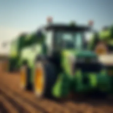 John Deere Equipment Enhancing Farm Productivity John Deere machinery in action on a farm