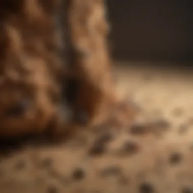 Termite Colony Under Threat from Ants Termite colony under threat