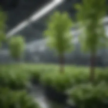 Vibrant Growth in Hydroponics Nutrient-rich hydroponic system showcasing vibrant plant growth