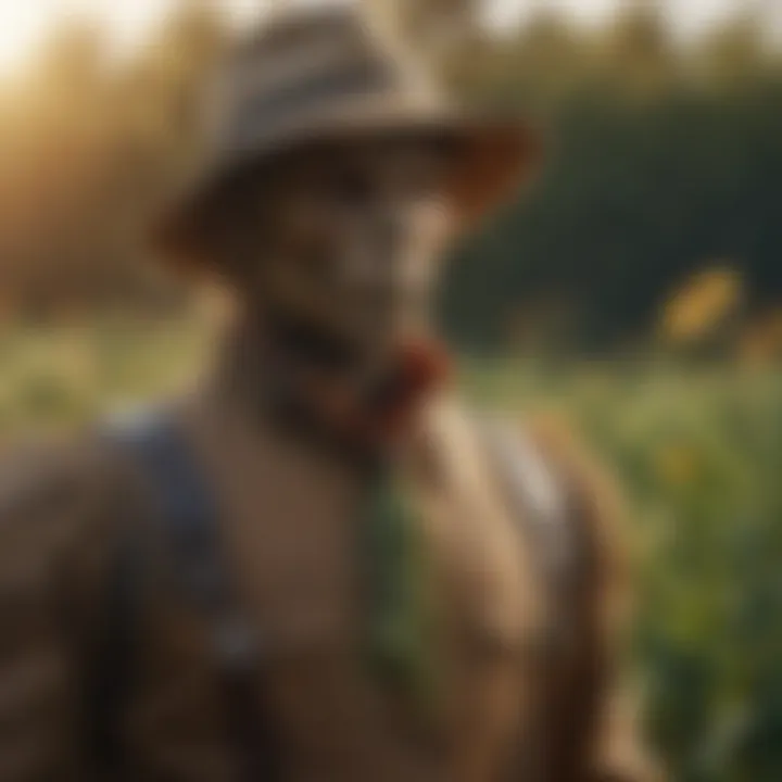 High-tech scarecrow incorporating sensors