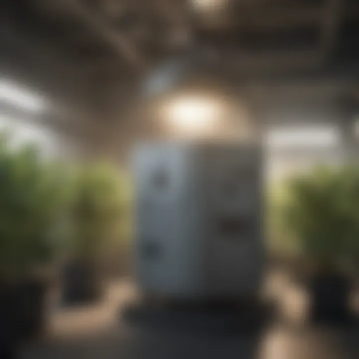 Efficient Air Scrubber in a Controlled Environment Efficient air scrubber in a grow room