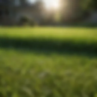 Healthy Lawn Growth Vibrant green lawn showcasing healthy grass growth