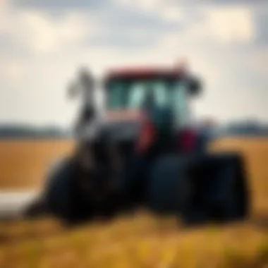 Titan Trac Loader in the Field Titan Trac Loader navigating through a field