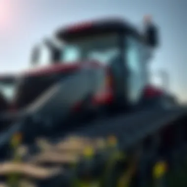 Technological Innovations of the Titan Trac Loader Close-up of Titan Trac Loader's advanced technology features