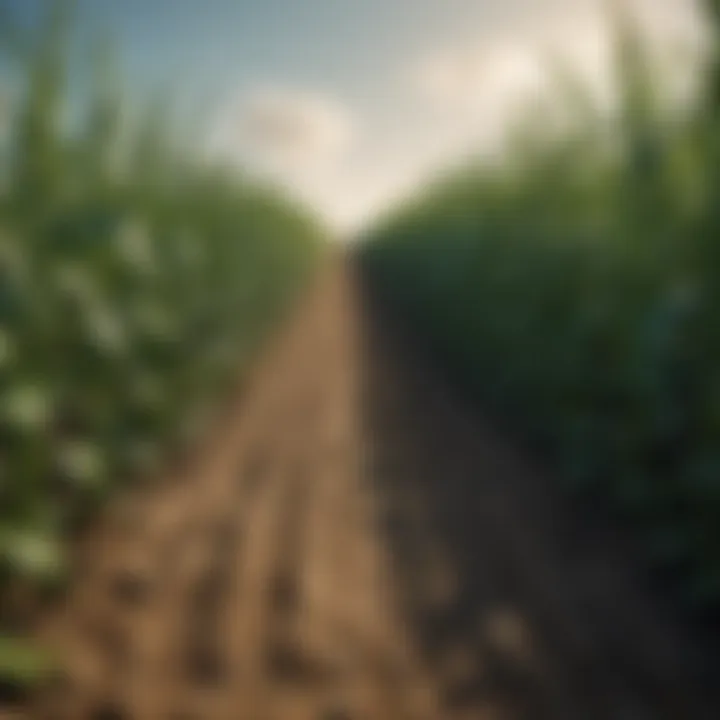 A vibrant agricultural field showcasing genetically modified crops.