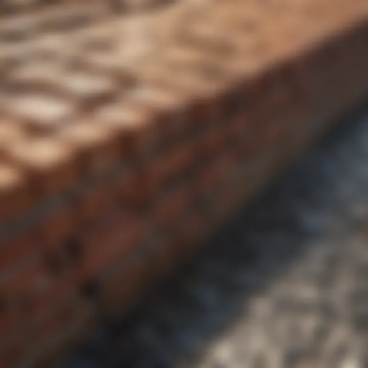 Material selection for brick drainage systems