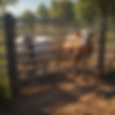 Impact of Gate Dimensions on Livestock Movement Diagram showing the impact of gate dimensions on livestock movement