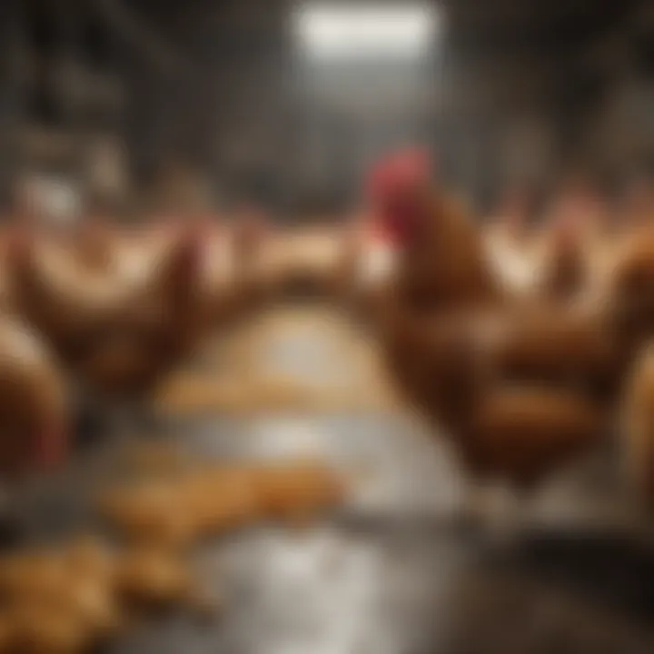 Infographic highlighting key economic factors impacting chicken prices