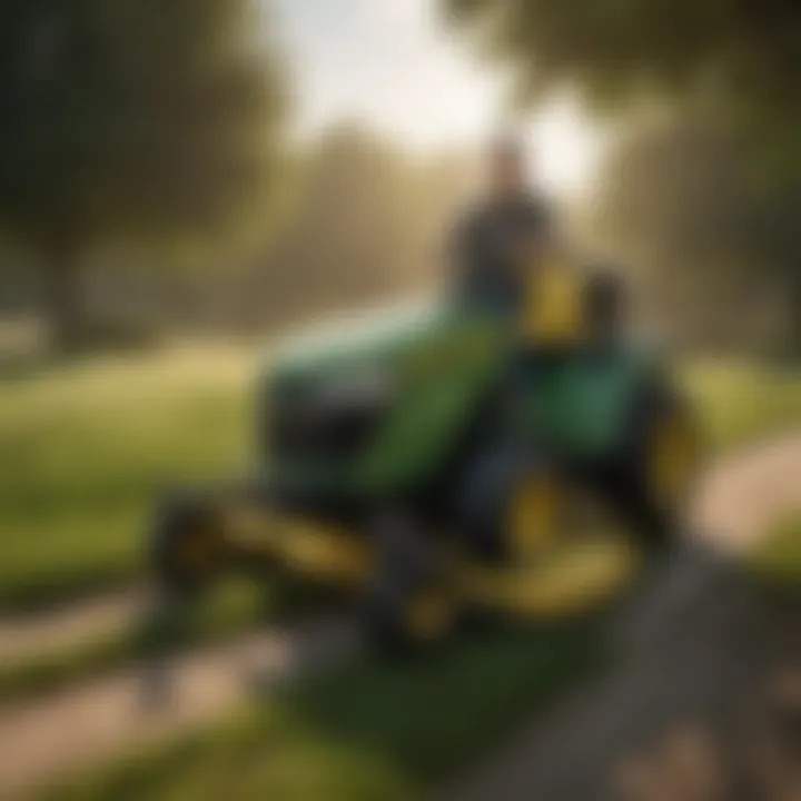 Detailed features and specifications of a John Deere mower