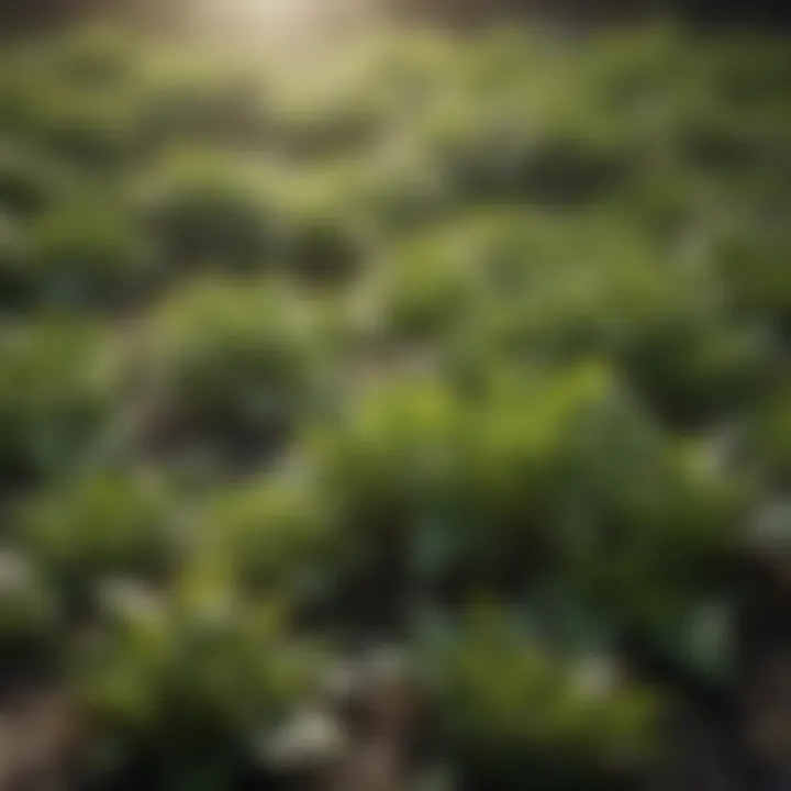 A close-up of various tea leaves ready for processing